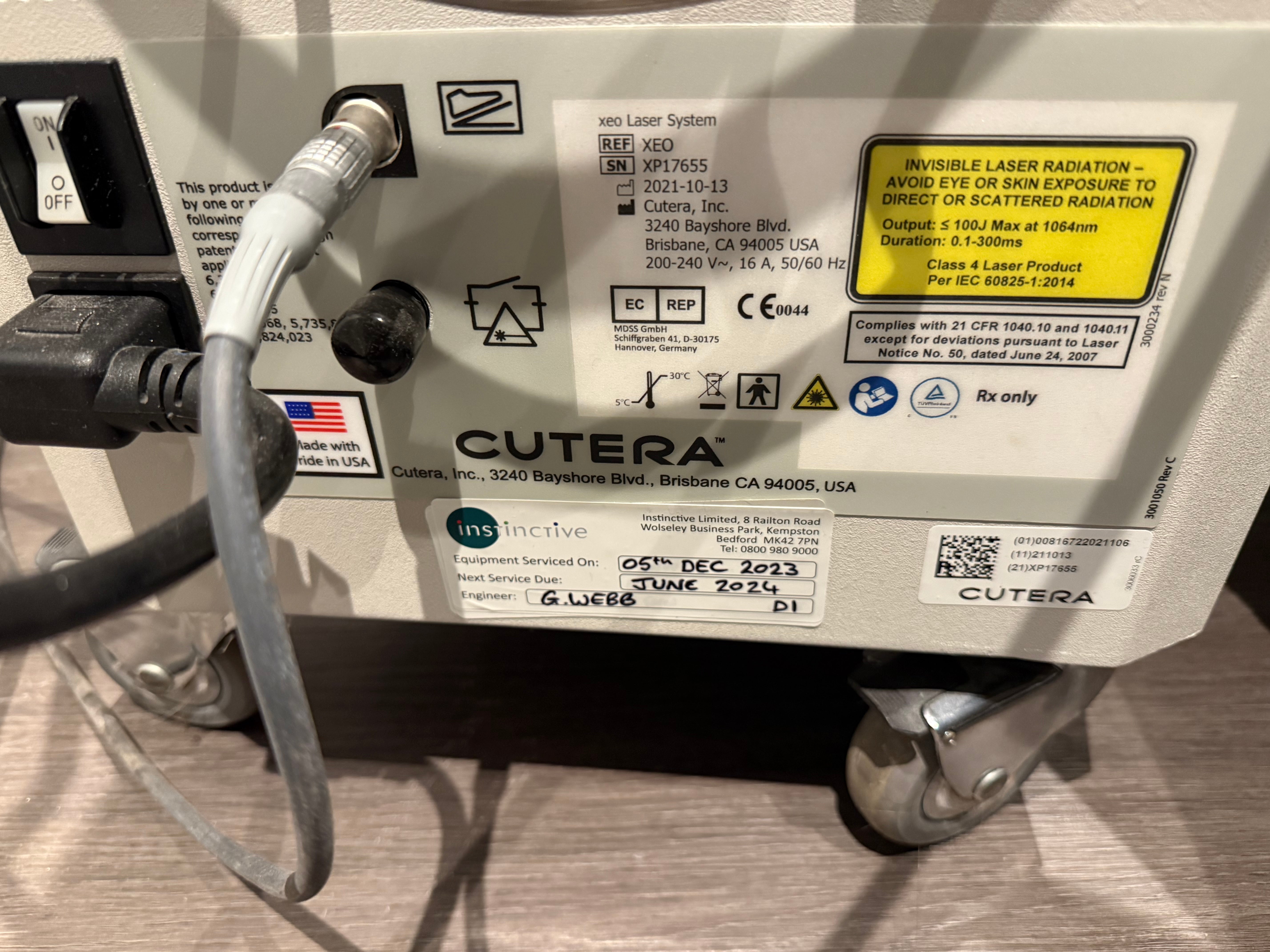 Cutera XEO with IPL and YAG laser