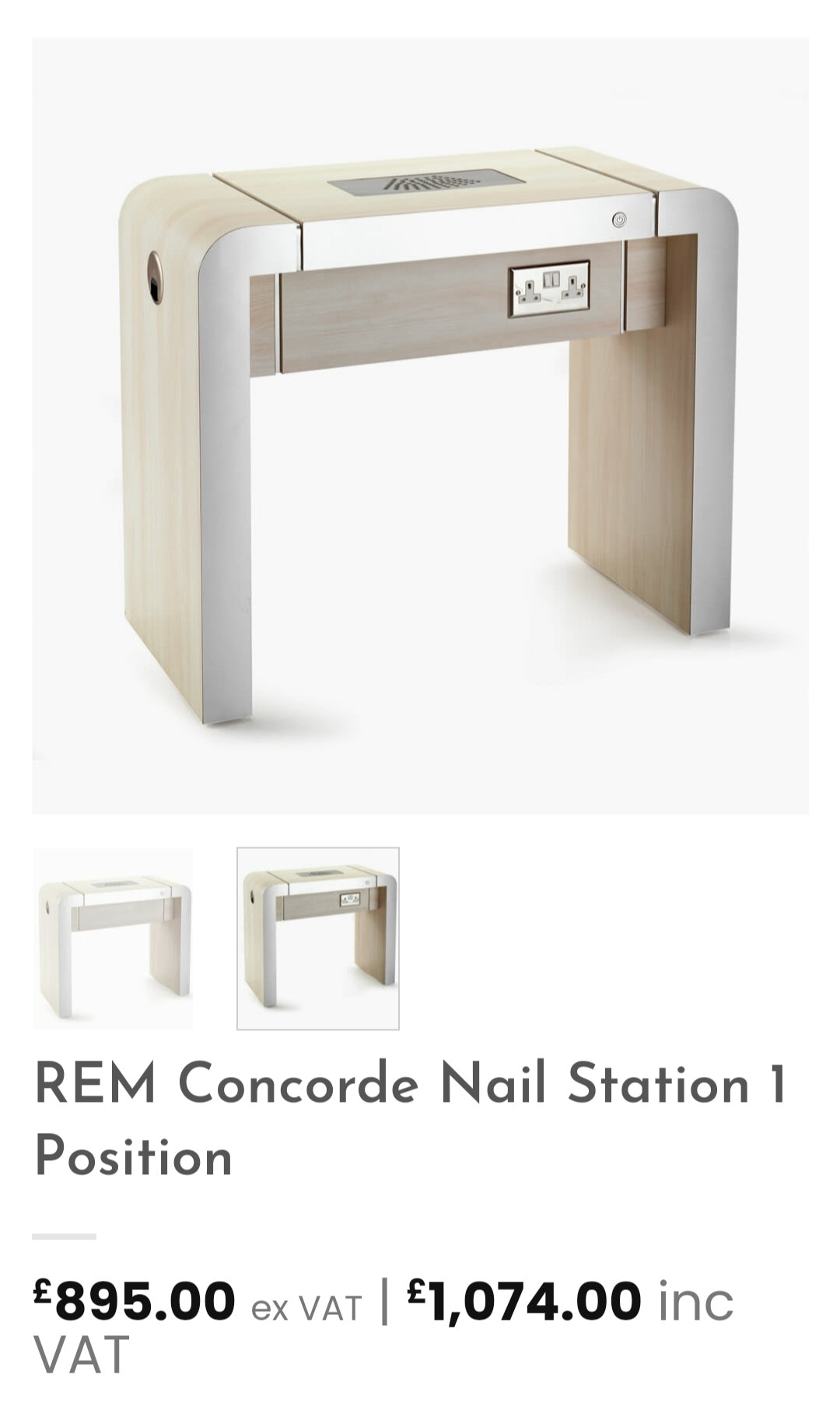 REM single nail technician desk