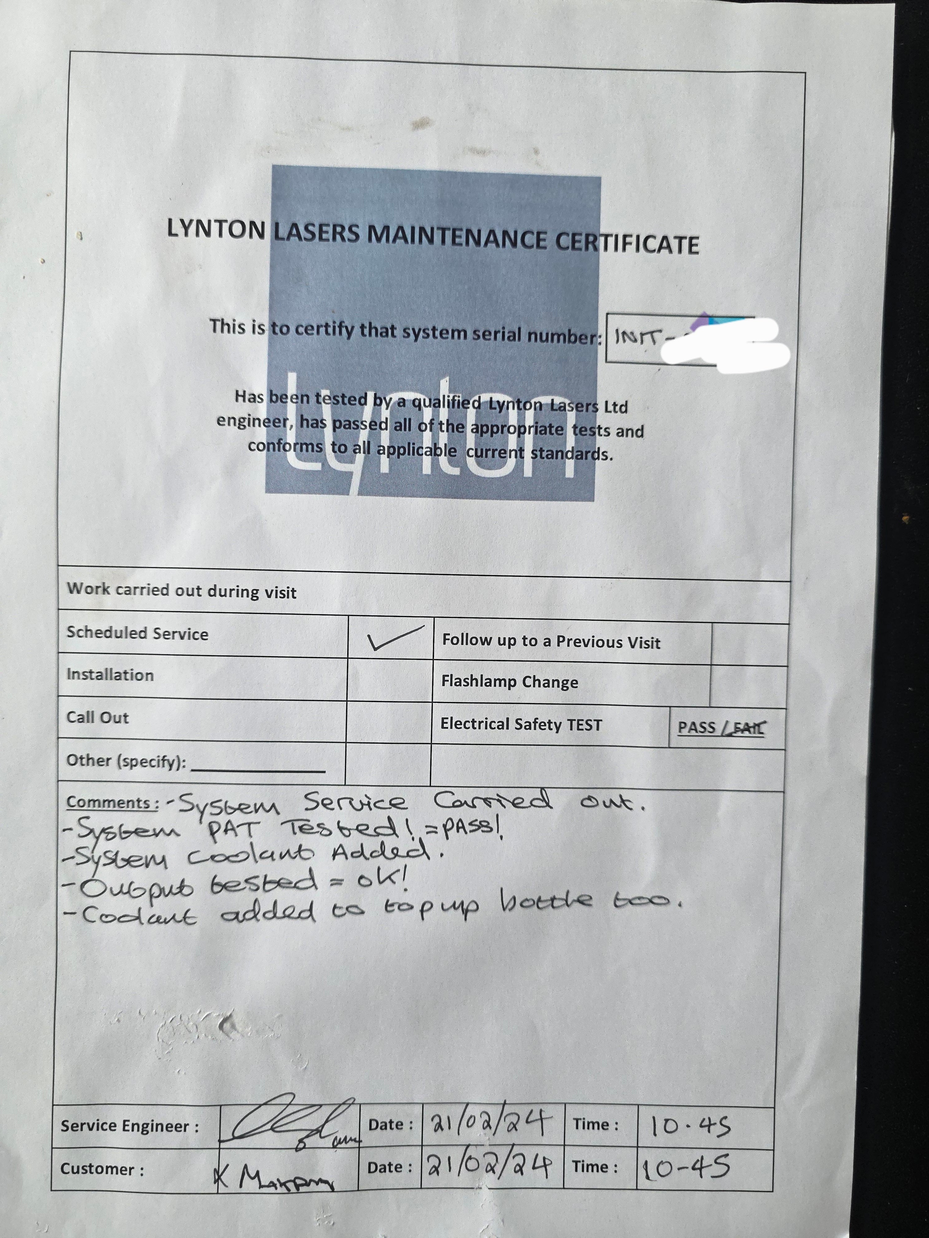 Lynton Asirox Initia Diode Laser